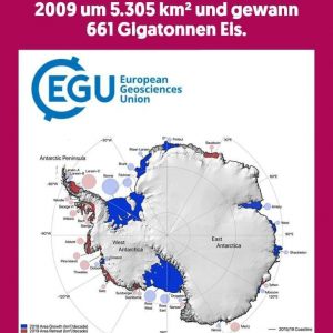 Eiswachstum in der Antarktis